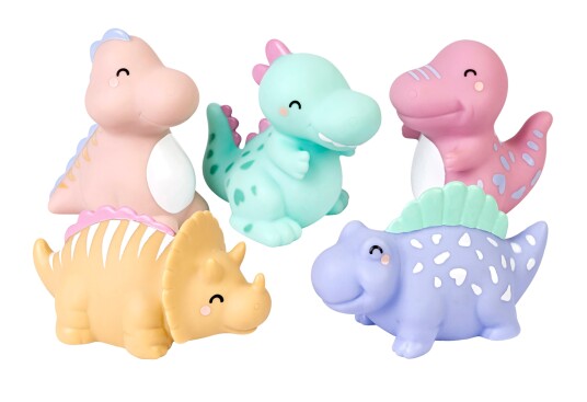SARO Baby Happy Dinos Bath Toys Multicolored SARO Baby Happy Dinos Bath Toys Multicolored