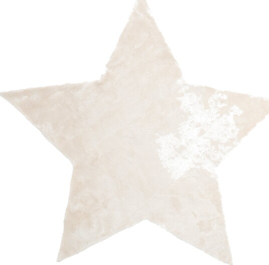 Barneteppe Aranga Super Soft Star beige Størrelse: Ø 160 cm