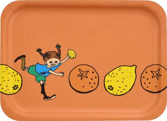 Muurla Pippi serveringsbrett Lemonade 27x20 cm oransje