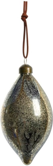 Lene Bjerre Nosille dekorasjon juleanheng 12 cm Sølv gull