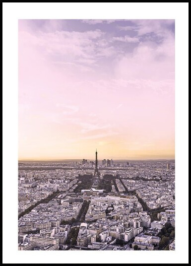 Paris During Sunset Plakat Plakat / 70x100cm