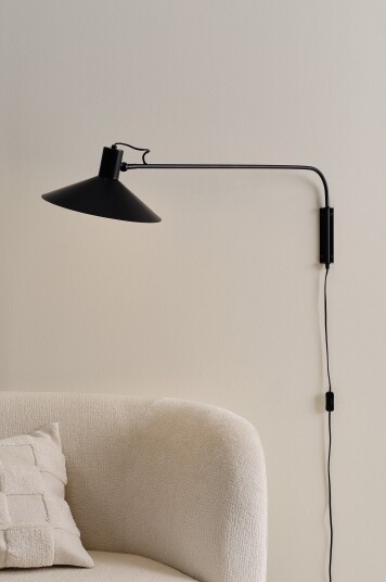 Jotex LOUISIANA vegglampe Svart 2059513010 Jotex LOUISIANA vegglampe Svart 2059513010