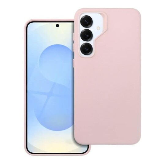 OEM Lommebokdeksel i lær for Samsung Galaxy S25 Plus Sand Pink