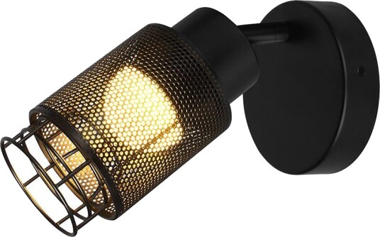 V Tac 6W designer vegglampe   Matt sort 3000K 720lm IP20 innendørs inkl. lyskilde   Kulør : Varm