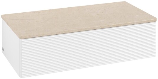 Villeroy & Boch Villeroy & Boch Antao Sideskap 100x50x26,8 cm u/lys Hvit Matt/Crème