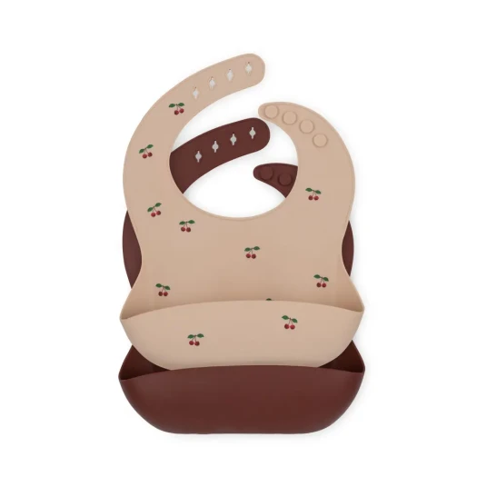 Konges Sløjd Smekke 2pk Smekke M/ Lomme Silikon Cherry