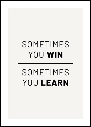 Win and Learn Plakat Plakat / 100x150cm