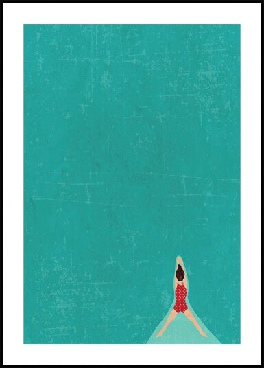 Open Water brunette Plakat / 70x100cm