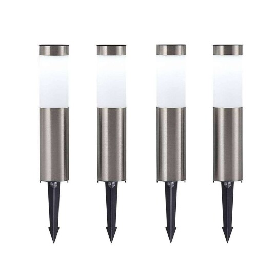 Lindby Sirita LED-jordspyd-solcellelampe, 4er sett