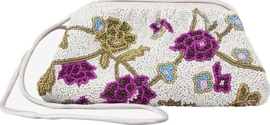 Becksöndergaard Wintaflora Beaded Luna Bag SILVER BIRCH WHITE One Size