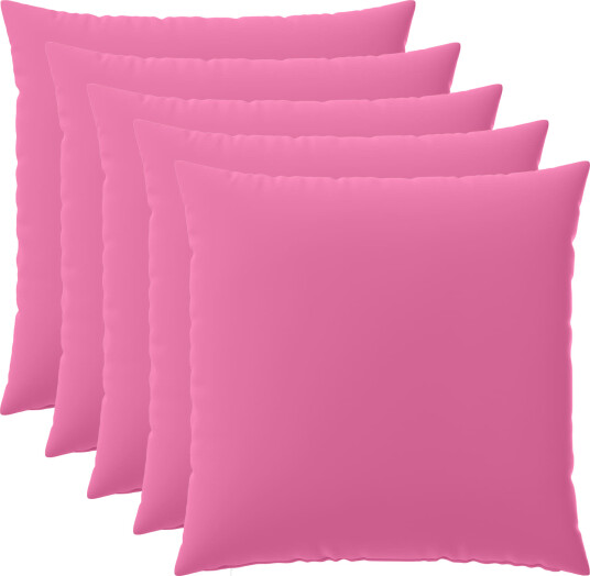 vidaXL Putetrekk 6 pcs HEERLEN Rosa 80 x 80 cm Polyester