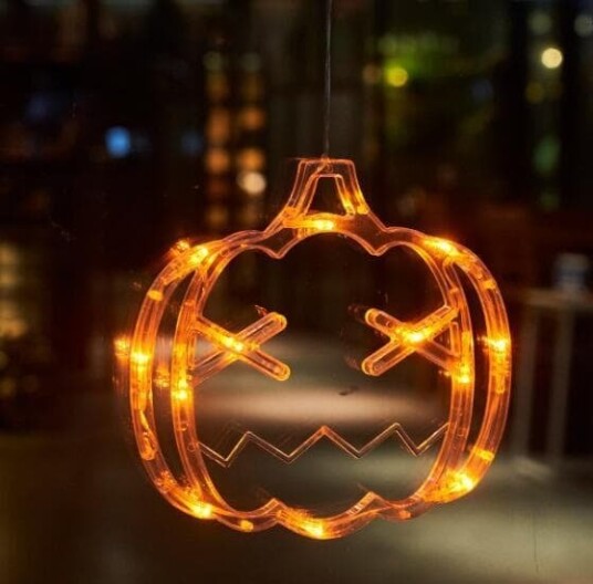 Halloween LED-Lampe med Sugekopp til Vindu