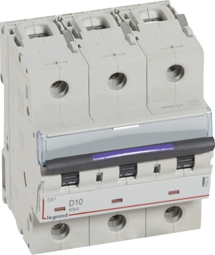 Legrand DX3 MCB automatsikring D10 3P 4.5M 50kA