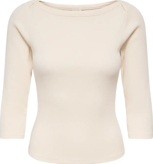 JDY Jdymalli 3/4 Boatneck Top Jrs Noos Cream L