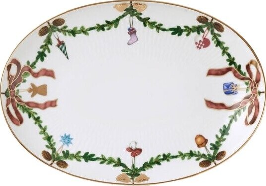 Royal Copenhagen - Stjerne Riflet Jul asjett 21,5 cm