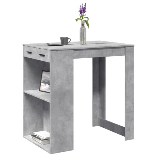  Barbord betonggrå 102x70x103,5 cm konstruert tre 8721158401595