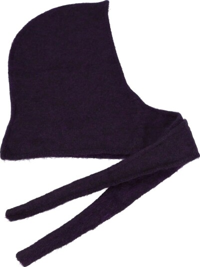 Ganni Brushed Mohair Balaclava - PURPLE - One Size