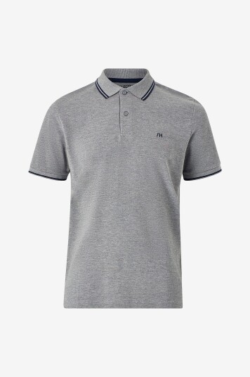 Selected Homme Pologenser slhDante Sport SS Polo W Grå