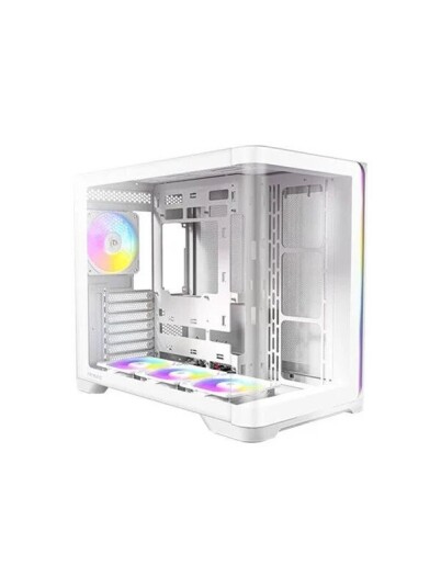 Antec C5 Curve ARGB Midi Tower Kabinett Hvit for Gaming