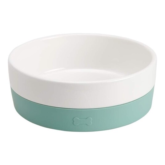 Basic Keramisk Matskål Med Silikonbase Mint 17 X 5.8Cm