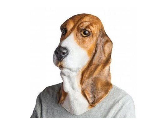 Div Lev. Bassethund Maske Div Lev. Bassethund Maske