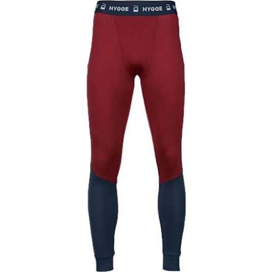 Hygge Hyggewool Longs Herre Burgundy/Navy XL
