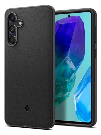 Spigen Essential sandblast matte black - Samsung Galaxy M55 5G