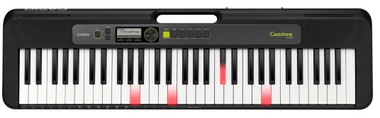 Casio LK S250 keyboard med lys i tangentene og med inngang for sangmikrofon
