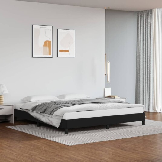 vidaXL Sengeramme svart 180x200 cm 6FT Super King kunstskinn