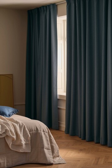 Ellos Home DEJA målbestilt mørkleggingsgardin Blå
