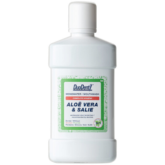DuoDent Munnvann Aloe Vera & Sage 500 ml. DuoDent Munnvann Aloe Vera & Sage 500 ml.