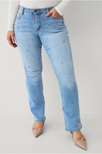 Zizzi   Jeans jSelma Flared Jeans   Blå