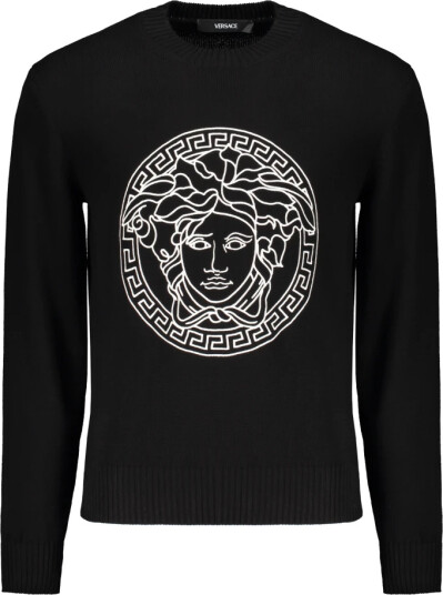 Versace Herre Strikkevarer Svart 3XL,