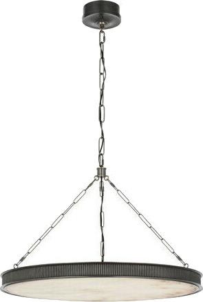 Talia 63" Ring Chandelier Burnished Silver Leaf