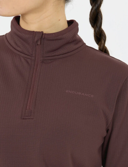Endurance Vironic W Waffle Melange Loose Fit - Red - 36