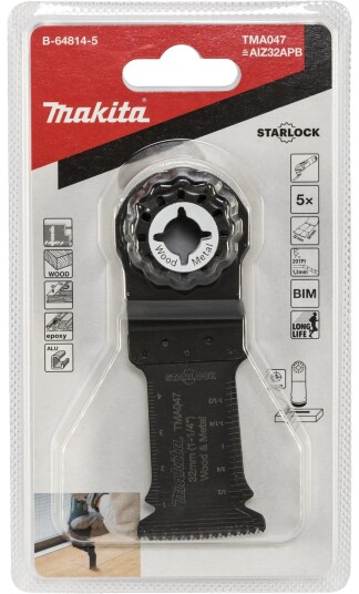 Makita B-64814-5 Bajonettsagblad - Bimetall, 32 mm - 5 stk