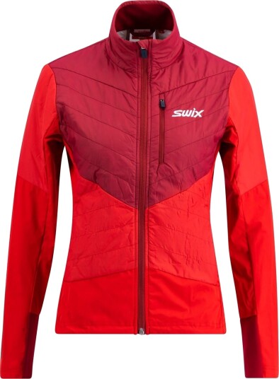 Swix Dynamic Hybrid Insulated Jacket W Rhubarb Red/swix Red S Swix Dynamic Hybrid Insulated Jacket W Rhubarb Red/swix Red S