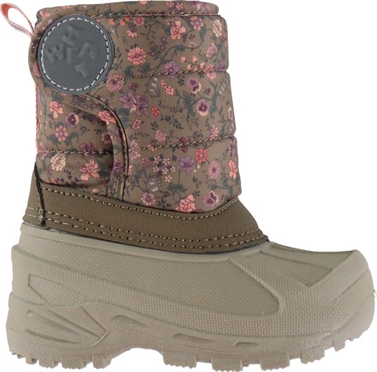 Wheat Vintersko - Vinterlig - Portabella-blomster - Wheat - 24 - Vinterstøvler Beige Brun Lilla Oransje
