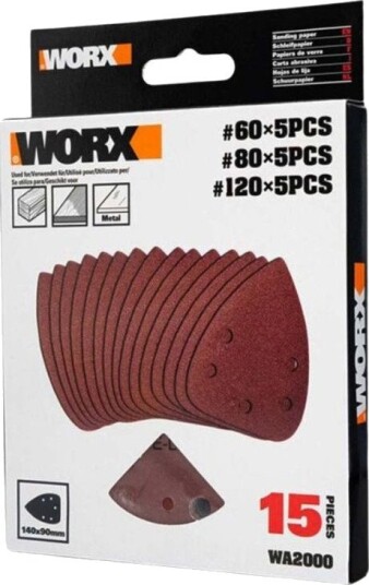Worx Sandpapir WA2000 15 Stk.