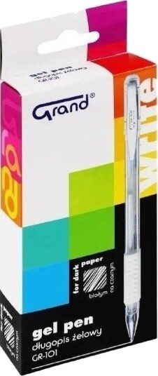 Grand Gelpenn Gr-101 0,5 Mm Hvit, 12 Stk