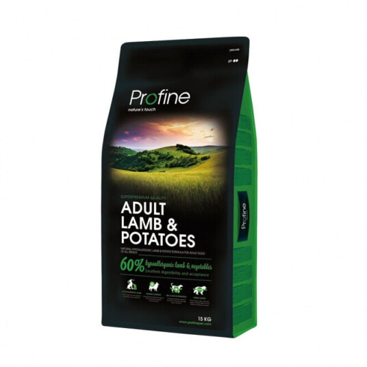 Profine Tørrfôr til hund med lam og poteter 3 kg - Hypoallergenisk og næringsrikt