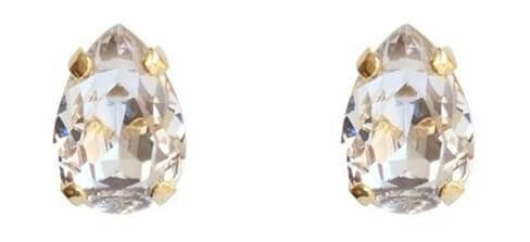 Petite Drop Stud øredobber crystal