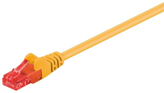 MICROCONNECT U/UTP CAT6 1M Yellow PVC BULK-MC