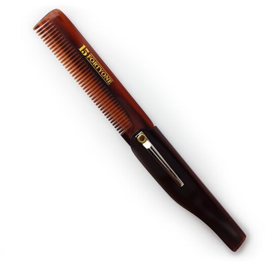 1541 Folding Pocket Hair & Beard Comb With Clip 1541 Folding Pocket Hair & Beard Comb With Clip