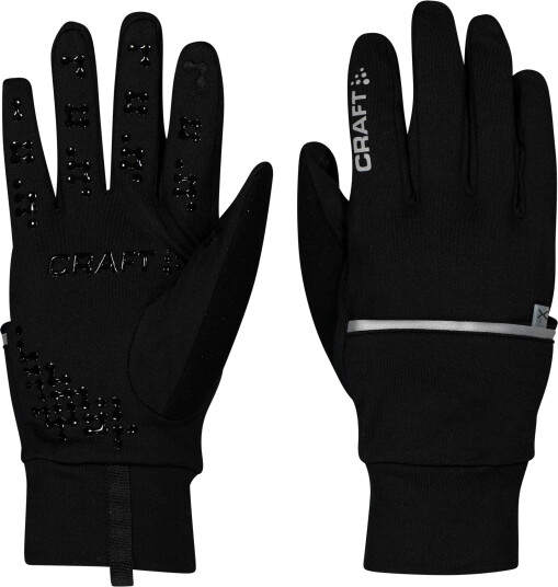 Craft Hybrid Weather Glove, løpehansker, unisex 8/S BLACK