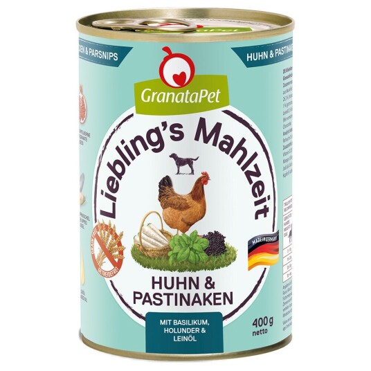 Granatapet Darling'S Meal 6 X 400 G Kylling Og Pastinakk