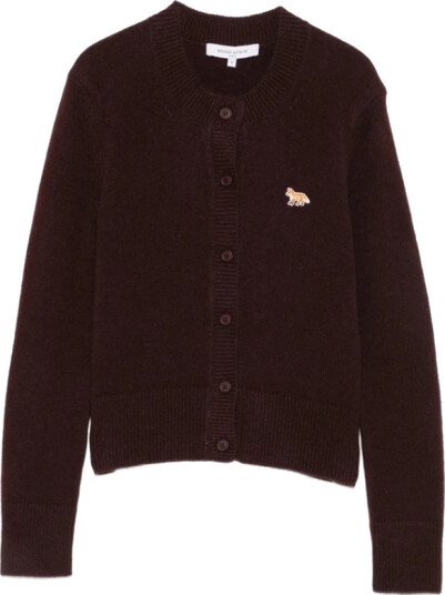 Maison Kitsuné Dame Strikkevarer Lilla XS,