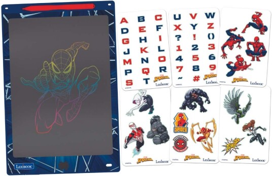 Lexibook Marvel Spider-Man Tegnebrett med Sjablongmaler Lexibook Marvel Spider-Man Tegnebrett med Sjablongmaler
