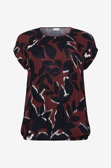 Kaffe Curve Bluse kCami Stanley Printed Rød Kaffe Curve Bluse kCami Stanley Printed Rød
