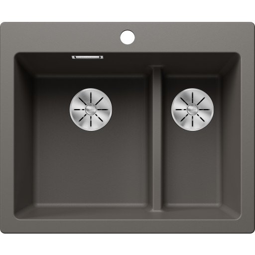 Blanco Pleon 6 Split UXI kjøkkenvask 61,5x51cm, grå